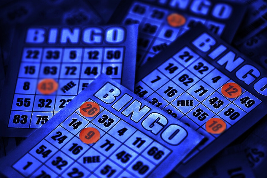 Black Light Bingo Orange Dots Black Light Bingo Orange Dots