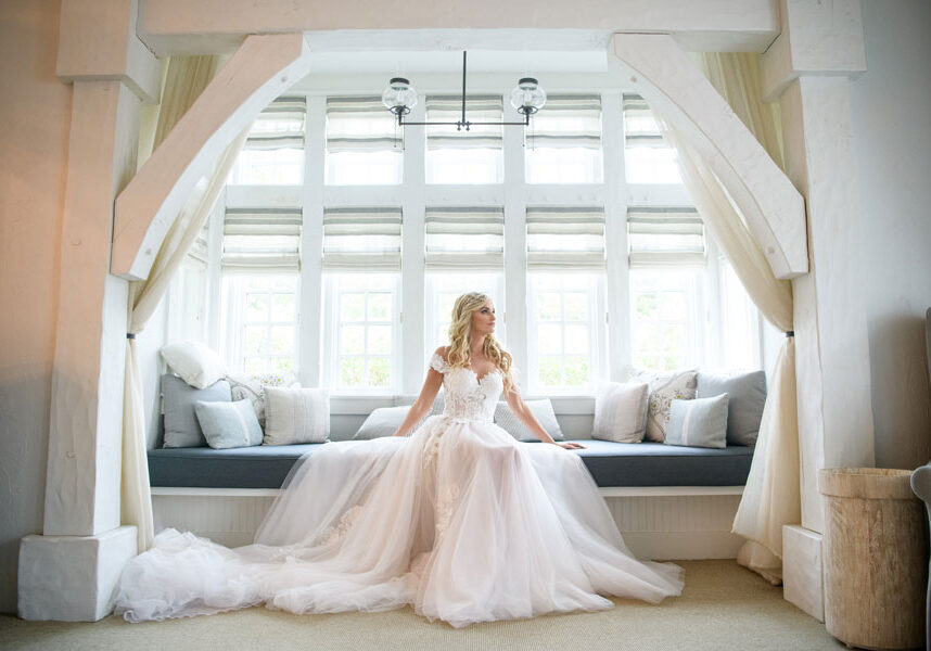 Bridal Suite at Cedar Creek Spa at Big Cedar Lodge Bride posed in the archway of the bridal suite at the Cedar Creak Spa at Big Cedar Lodge