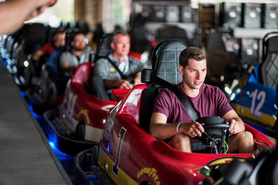 Go Karts at Fun Mountain at Big Cedar Adults enjoy Go-Karts at Fun Mountain at Big Cedar
