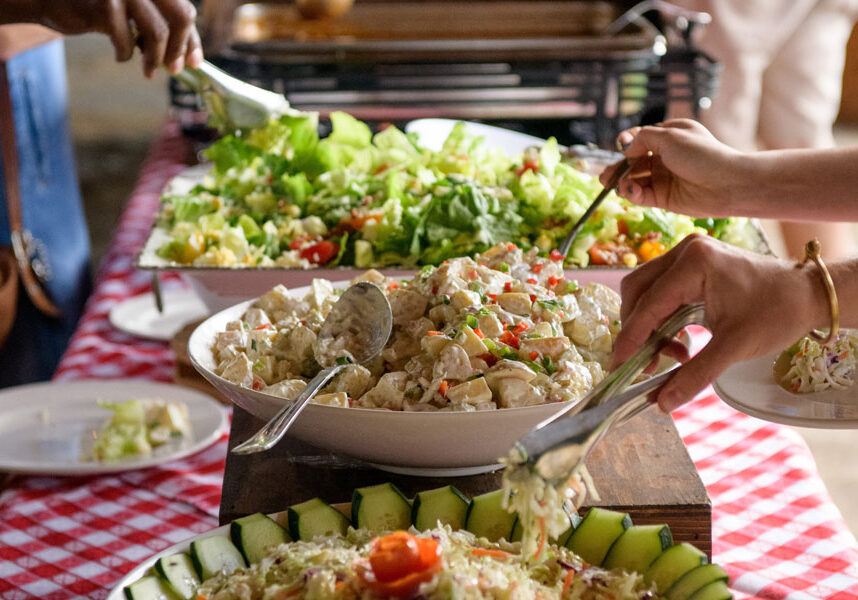 Group banquet service at Big Cedar There are group banquet food options for a number of venue spaces at Big Cedar
