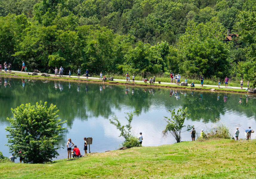 Kids fishing pond at Big Cedar Lodge