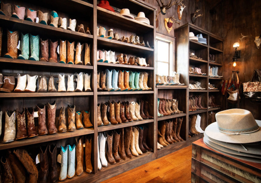 Arnies general store boot wall