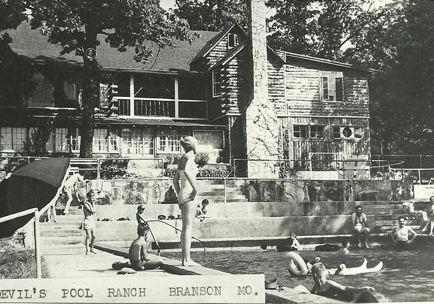Devil's Pool Ranch photo from early days at the pool.