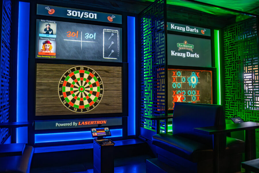 krazy darts board at fun mountain